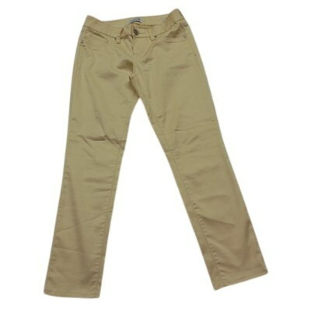 Seven7 For All Mankind Womens Yellow Skinny Pants Size 4 Cotton Blend